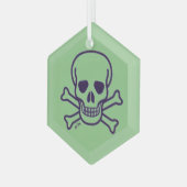 Zierschmuck aus schwarzem Glaß Ornament Aus Glas (Vorderseite Links)