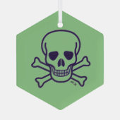 Zierschmuck aus schwarzem Glaß Ornament Aus Glas (Rückseite)