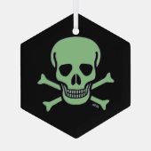 Zierschmuck aus schwarzem Glaß Ornament Aus Glas (Rückseite)