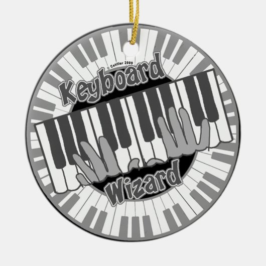 Zierschmuck für Tastatur Keramik Ornament (Vorne)