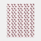 Zierschotte Fleecedecke (Vorderseite)