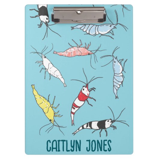 Ziershrimp Hobby Clipboard Klemmbrett (Vorderseite)