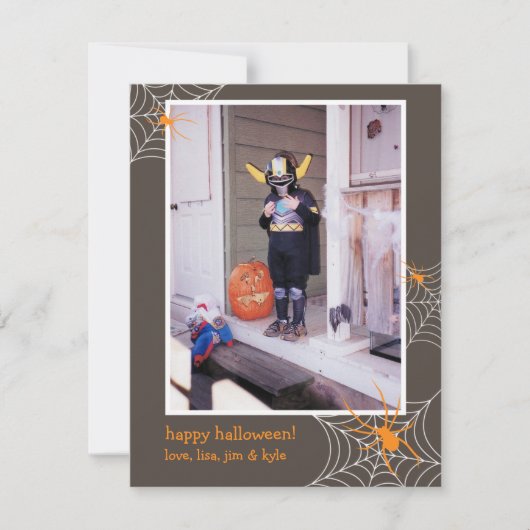 Zierspinnen-Webrahmen, benutzerdefiniertes Foto Ha Karte (Vorderseite)