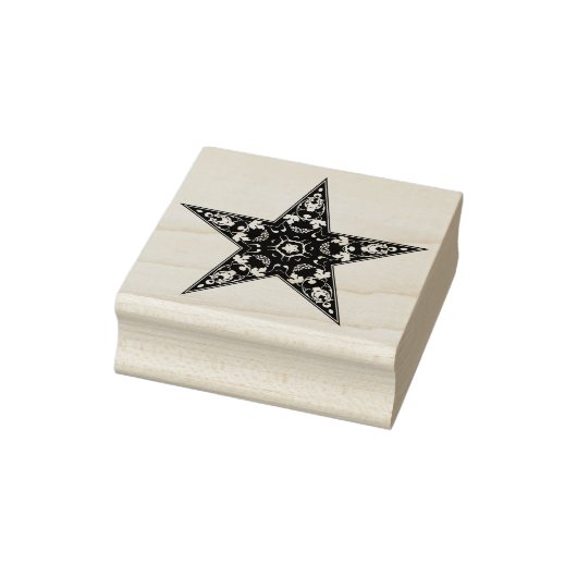 Zierstar Gummistempel (Stempel)