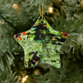 Zierstern, Abstrakte Sterne-Dekoration Keramik Ornament