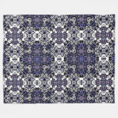 Zierstil geometrisch-marokkanisches Kaliedoskop Fleecedecke (Vorderseite (Horizontal))