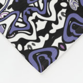 Zierstil geometrisch-marokkanisches Kaliedoskop Fleecedecke (Ecke)