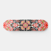 Zierstil geometrisch-marokkanisches Kaliedoskop Skateboard (Horizontal)