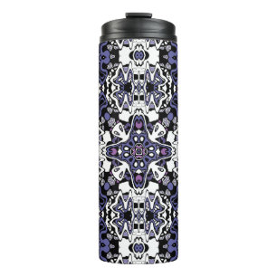 Zierstil geometrisch-marokkanisches Kaliedoskop Thermosbecher