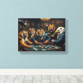 Ziertafel (Wild Mafiosi) Leinwanddruck (Insitu (Holzboden))