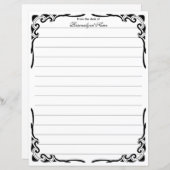 Ziertanzblatt (Vorne/Hinten)