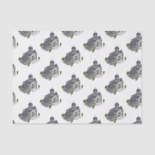 Ziertissue Tempel Seidenpapier (Vorderseite)