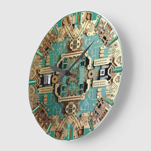 Zieruhr auf der Leiterplatte, Hauptplatine Große Wanduhr (Winkel)