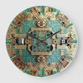 Zieruhr auf der Leiterplatte, Hauptplatine Große Wanduhr (Vorderseite)