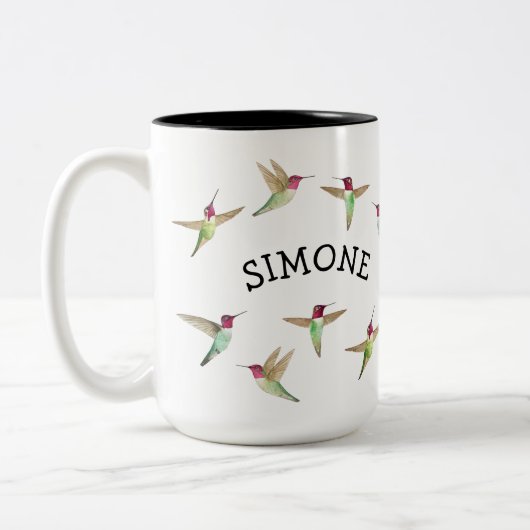 Ziervögel Zweifarbige Tasse (Links)