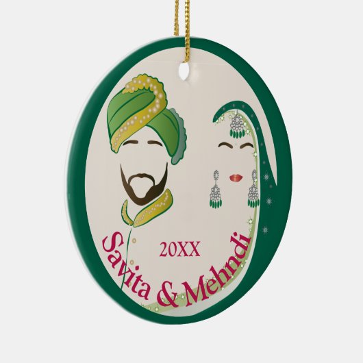 Zierwerk im ersten Jahr Keramik Ornament (Rechts)