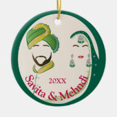 Zierwerk im ersten Jahr Keramik Ornament (Vorne)