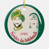 Zierwerk im ersten Jahr Keramik Ornament (Hinten)