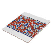 Zierziegel in roter Farbe Fliese (Seite)