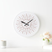 Zifferblatt Wanduhr mit himmlischem Sonnengesicht (Zuhause)