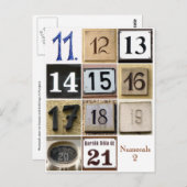 Ziffern 2 postkarte (Vorne/Hinten)