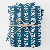 Ziffern der Pi 3.14-Math-Nummern Geschenkpapier Set (Beispiel)