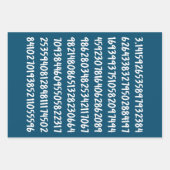 Ziffern der Pi 3.14-Math-Nummern Geschenkpapier Set (Vorderseite)