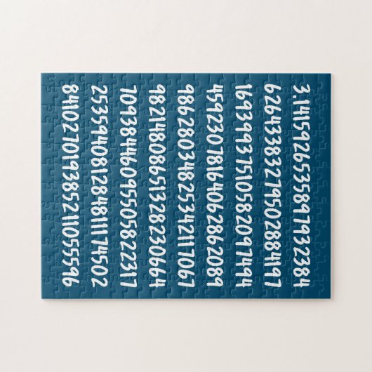 Ziffern der Pi 3.14-Math-Nummern Puzzle (Horizontal)