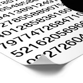 Ziffern des Pi-Posters Poster (Ecke)