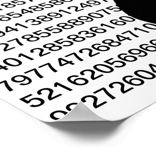 Ziffern des Pi-Posters Poster (Ecke)