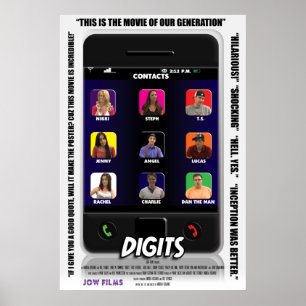 Ziffern - Discount-Theaterposter Poster