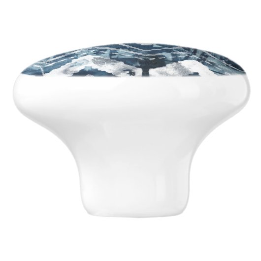 Ziffernextraktion - Geometrisch Keramikknauf (Seitenansicht)