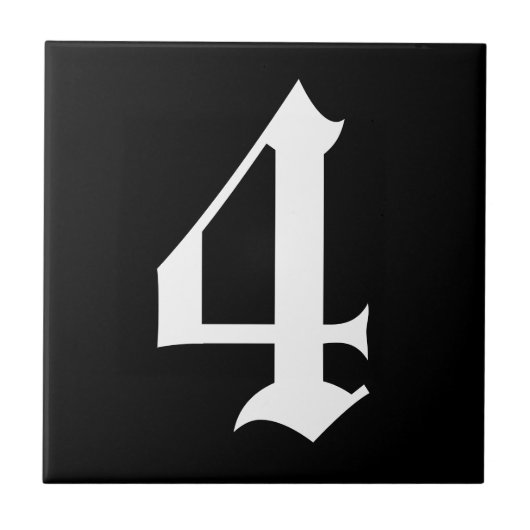 Ziffernplatte Fliese (Vorderseite)