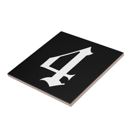 Ziffernplatte Fliese (Seite)