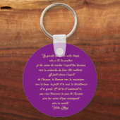 Ziffernschlüsselanhänger Victor Hugo Schlüsselanhänger (Vorderseite)