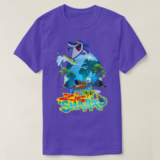 Zig Adventures and Sharko GamesFunny T-Shirt (Design vorne)