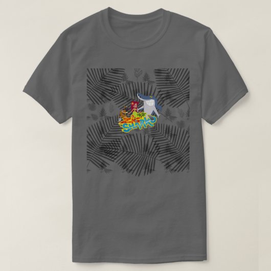 Zig die braune Hyäne und Sharko T-Shirt (Design vorne)