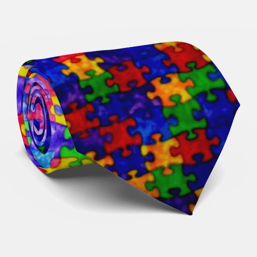 ZIG-SÄGE-PUZZLESPIEL KRAWATTE (Gerollt)