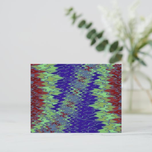 ZIG ZAG 12 Postkarte (Stehend Vorderseite)