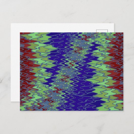 ZIG ZAG 12 Postkarte (Vorne/Hinten)