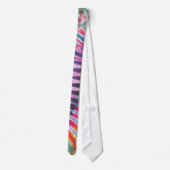 Zig Zag 2 Gefärbte Krawatte Necktie (Rückseite)