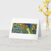 '' ZIG ZAG 2 '' KARTE (Gelbe Blume)