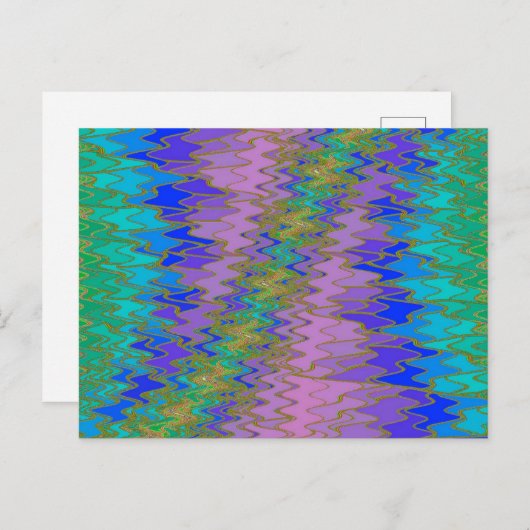 ZIG ZAG 4 Postkarte (Vorne/Hinten)