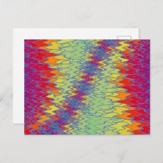 ZIG ZAG 5 Postkarte (Vorne/Hinten)