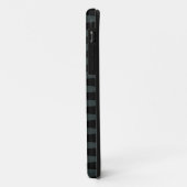 Zig Zag Black Aquamarin Gray Pattern Case-Mate iPhone Hülle (Hinten/Links)