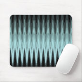 Zig Zag Black Aquamarin Gray Pattern Mousepad (Mit Mouse)