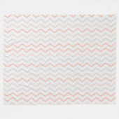 Zig-Zag Blanket in Soft Colors Fleecedecke (Vorderseite (Horizontal))