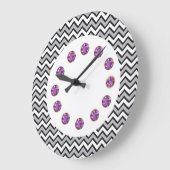 Zig Zag Bling Wall Clock Große Wanduhr (Winkel)