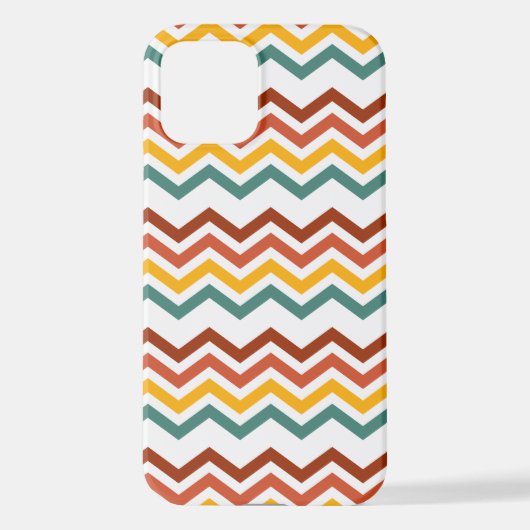 Zig Zag Boho Groove Phone Case – Modern, Trendy iPhone Hülle (Rückseite)