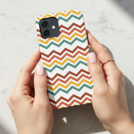 Zig Zag Boho Groove Phone Case – Modern, Trendy iPhone 12 Hülle